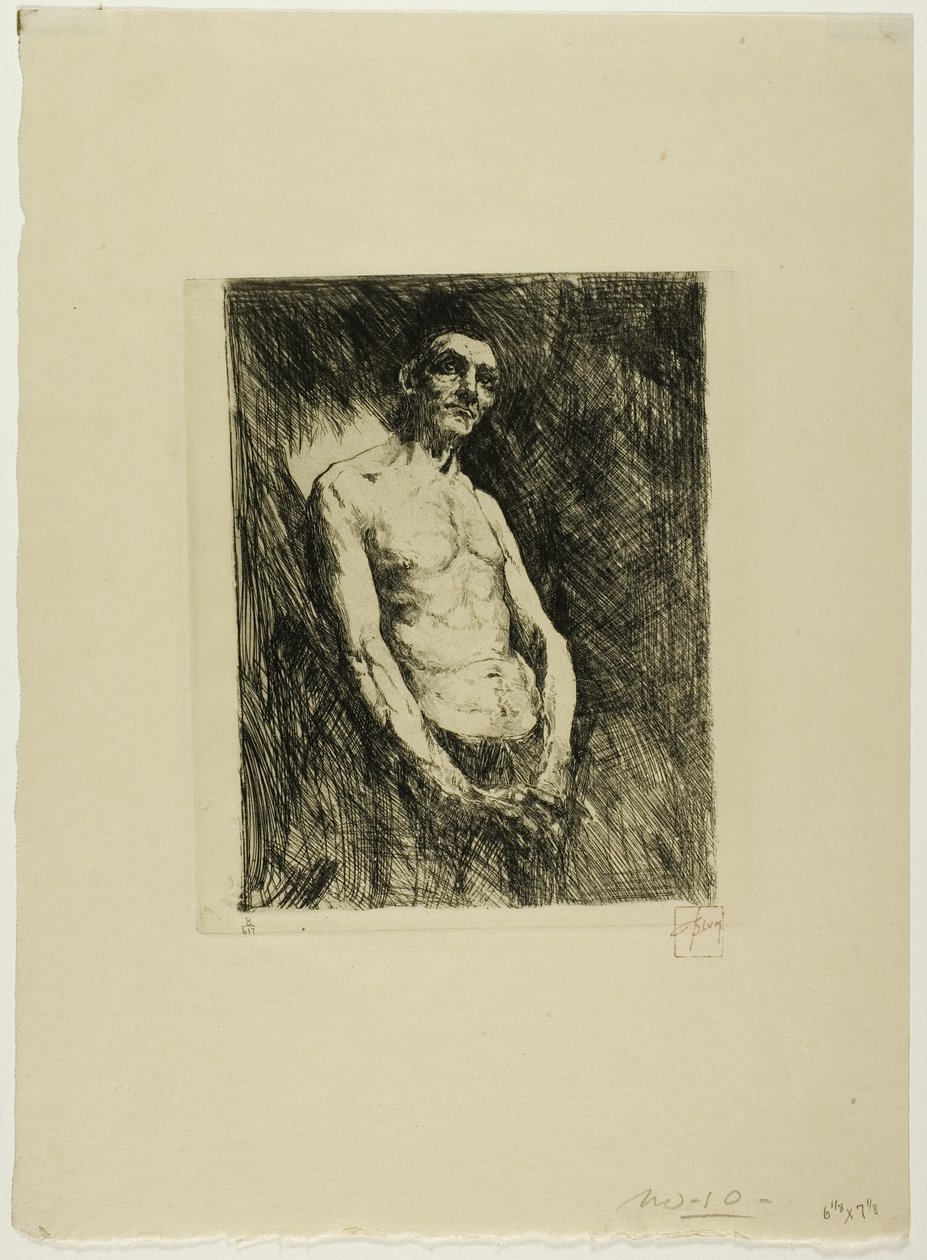 Figura semidesnuda de hombre de Robert Frederick Blum