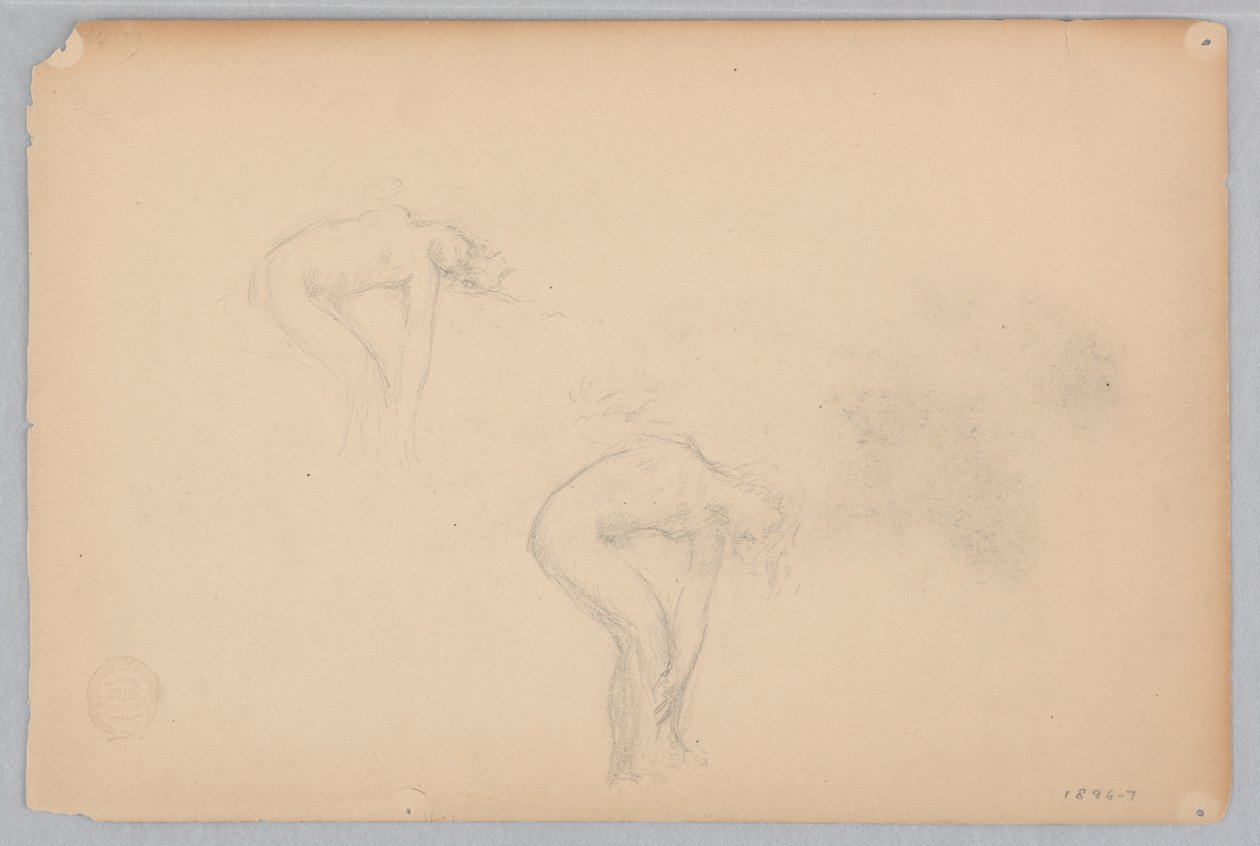 Estudio para una mujer bailando, "Moods to Music," Mendelssohn Glee Club, Nueva York, NY de Robert Frederick Blum