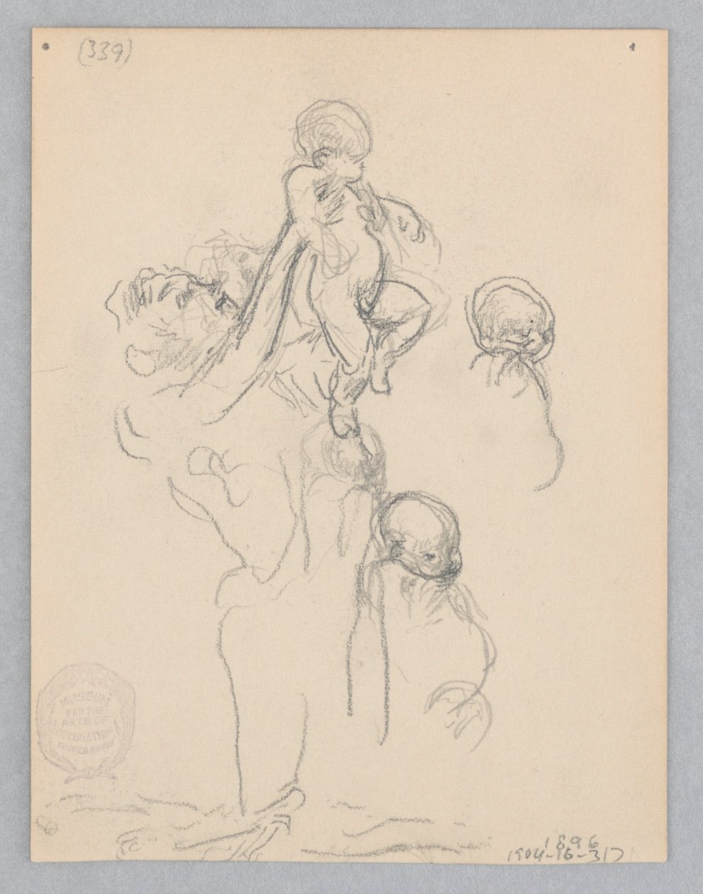 Estudio para una mujer bailando, "Estados de ánimo para la música", Mendelssohn Glee Club, Nueva York, NY de Robert Frederick Blum