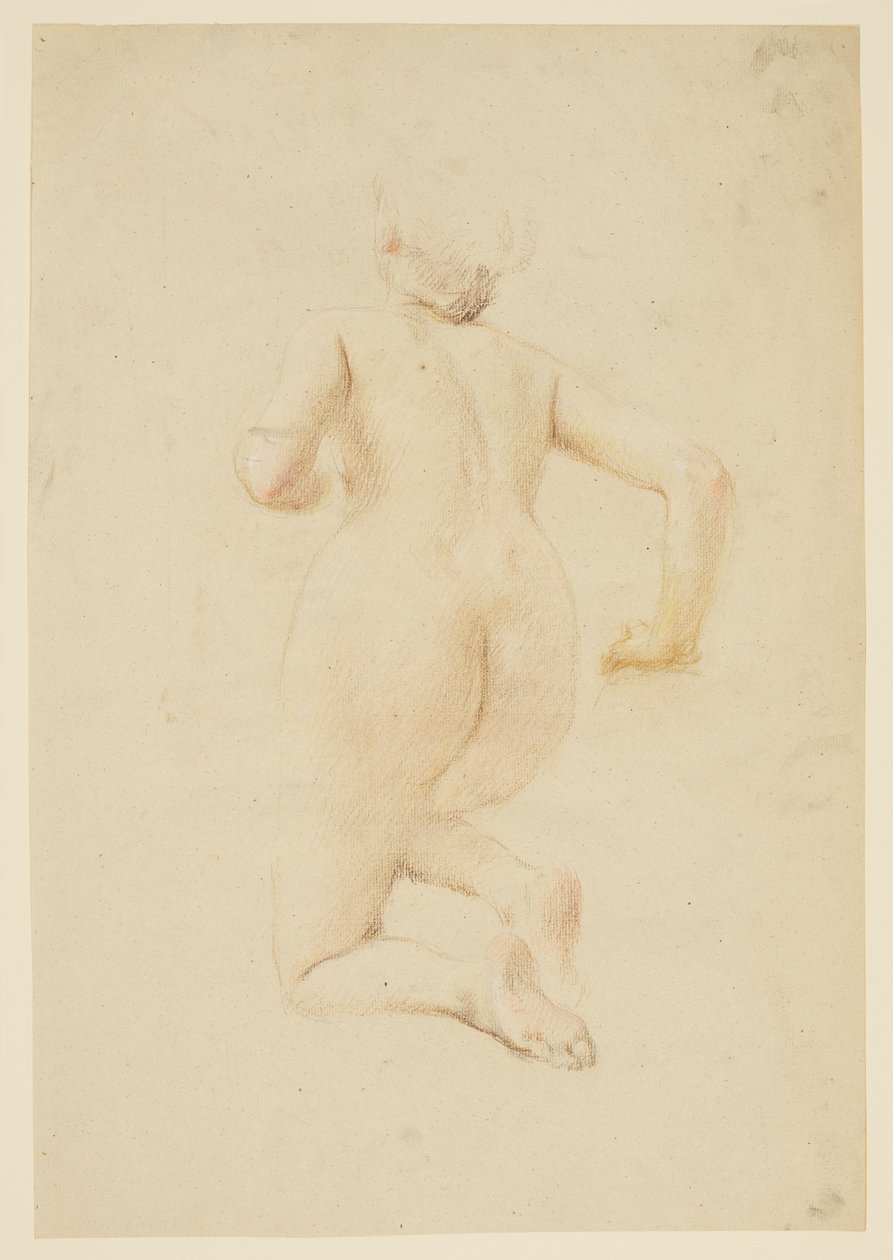 Estudio para una mujer arrodillada, "Festival de la Vendimia," Mendelssohn Glee Club, Nueva York, NY de Robert Frederick Blum