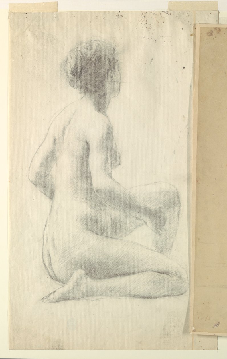 Estudio para una mujer sentada, "Festival de la Vendimia," Mendelssohn Glee Club, Nueva York, NY de Robert Frederick Blum