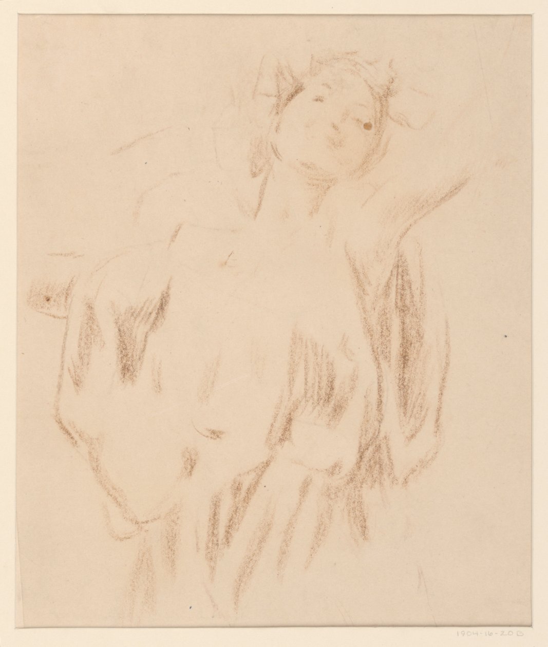 Estudio para una mujer, "Festival de la Vendimia," Mendelssohn Glee Club, Nueva York, NY de Robert Frederick Blum