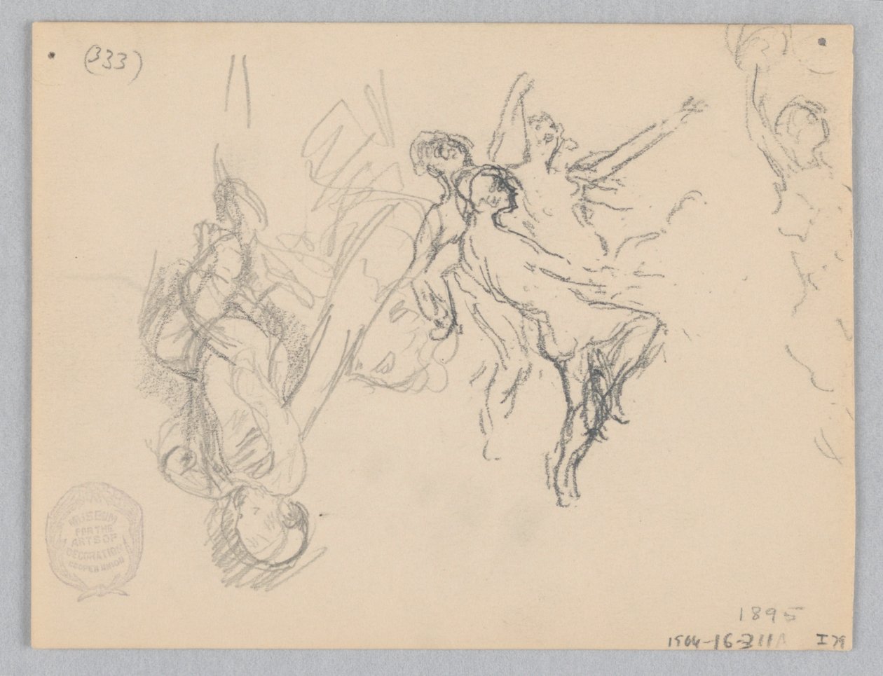 Estudio para mujeres bailando, "Humores a la música," Mendelssohn Glee Club, Nueva York, NY de Robert Frederick Blum