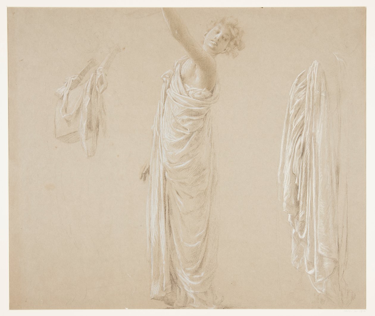 Estudio para el líder de la procesión, "Festival de la Vendimia," Mendelssohn Glee Club, Nueva York, NY de Robert Frederick Blum