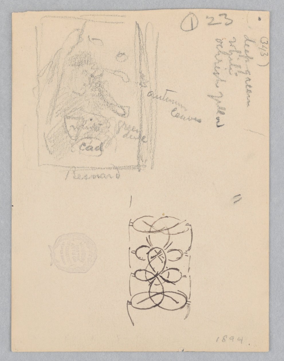 Estudio para el paisaje, "Moods to Music," Mendelssohn Glee Club, Nueva York, NY de Robert Frederick Blum