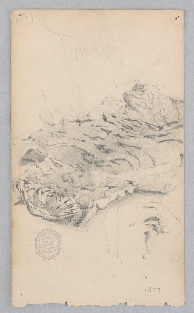 Alfombra de piel de tigre de Robert Frederick Blum