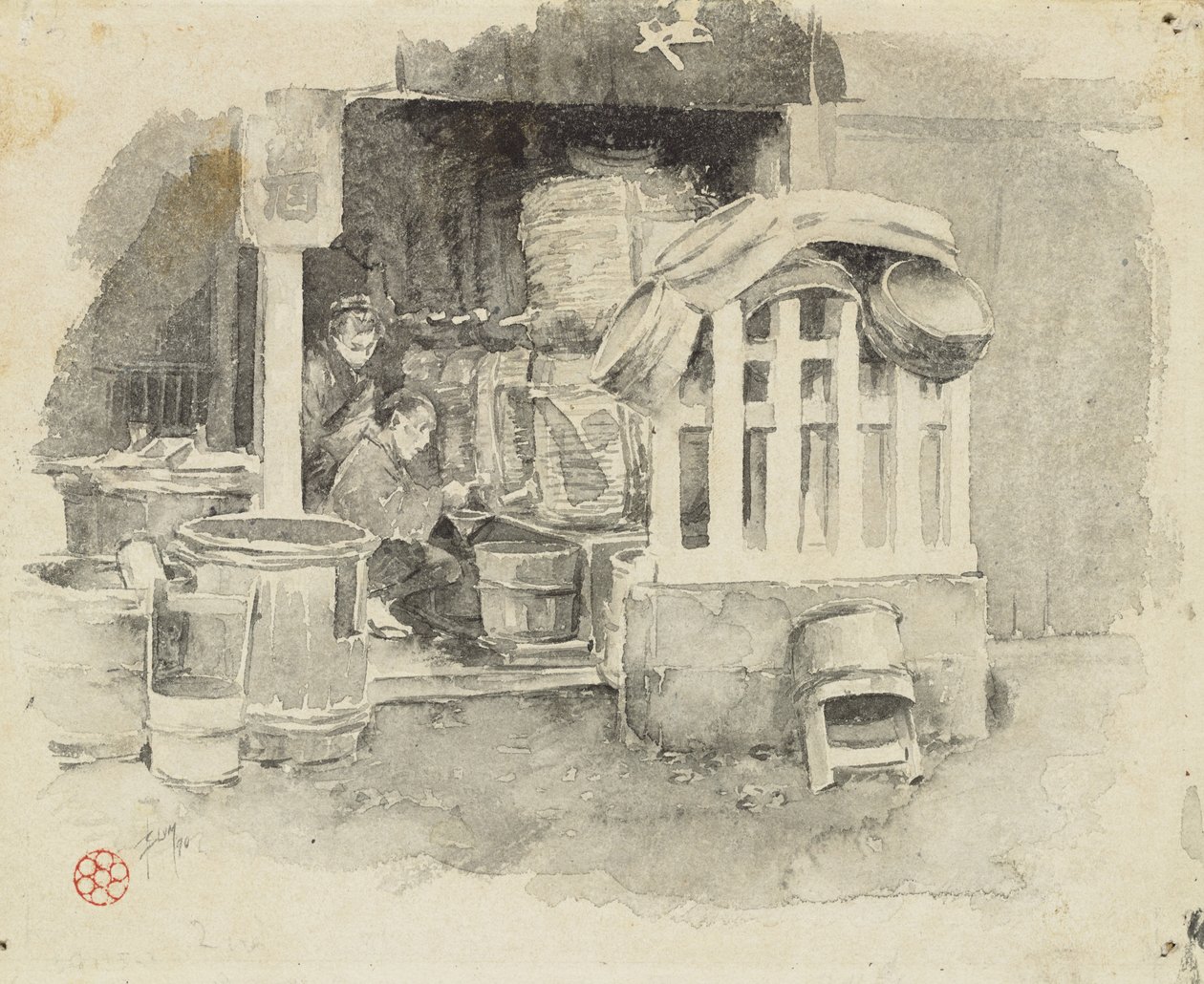 Donde se vende sake, 1890 de Robert Frederick Blum