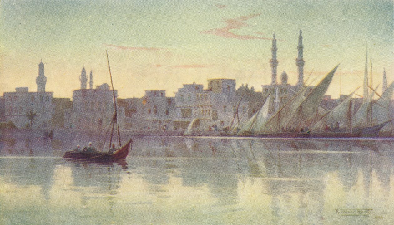 Temprano en la mañana en Damietta, c. 1880, 1904 de Robert George Talbot Kelly