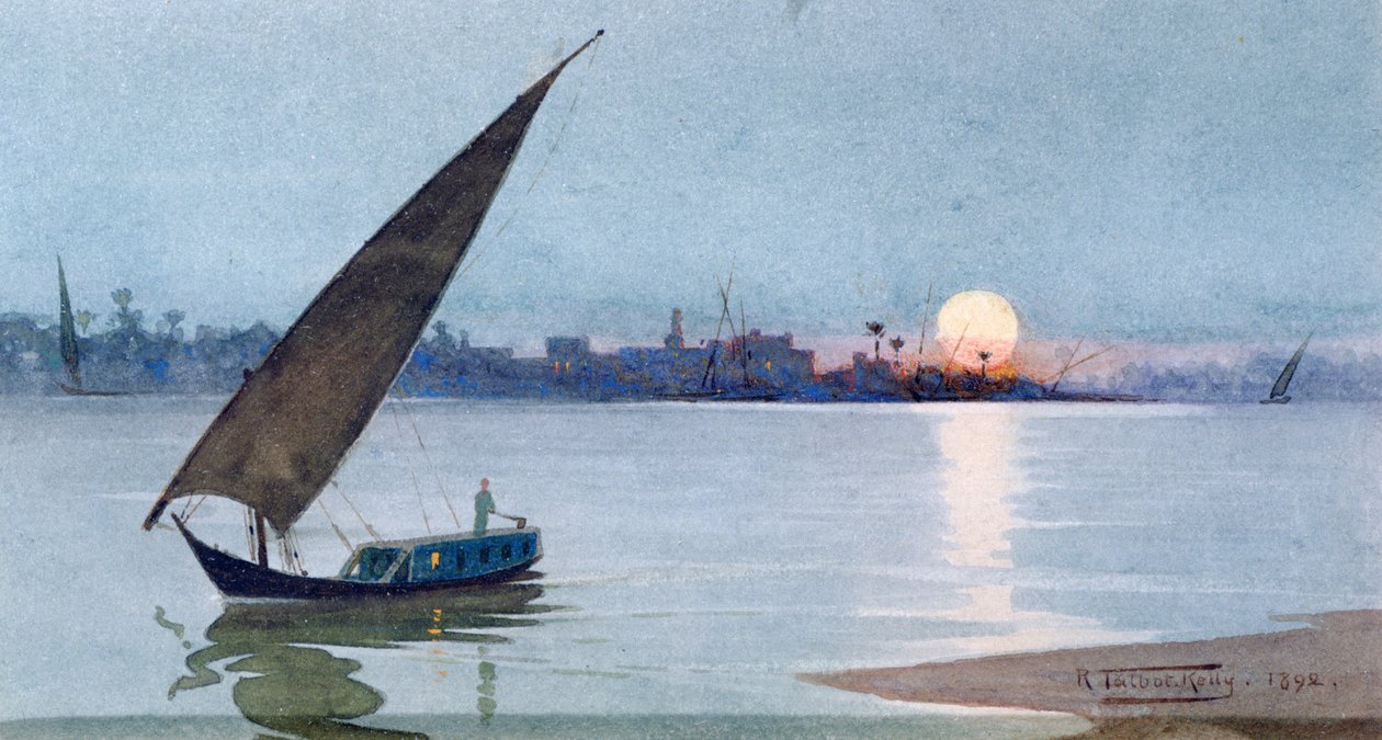 Lago Oriental, Egipto". de Robert George Talbot Kelly