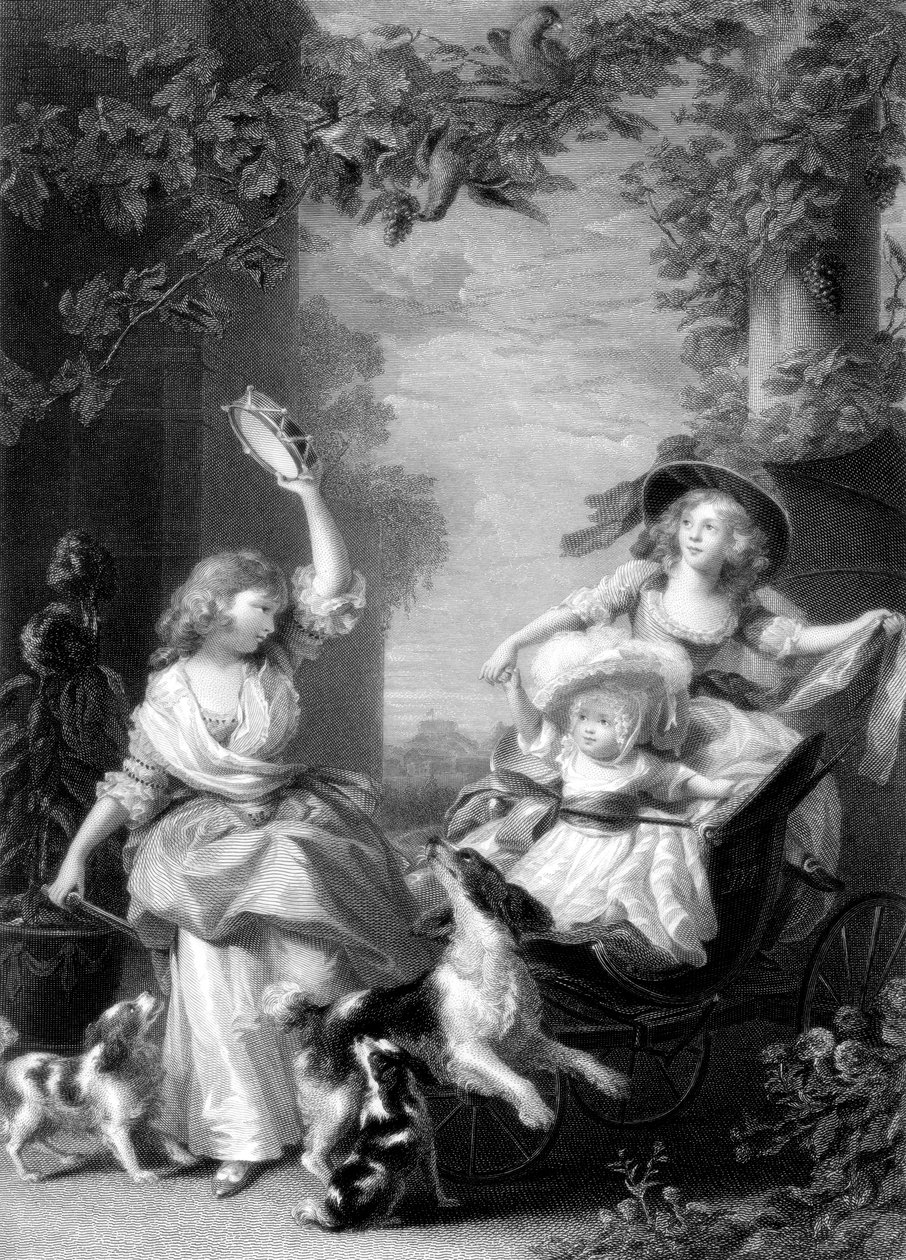Las princesas reales, hijas del rey Jorge III, siglo XIX de Robert Graves