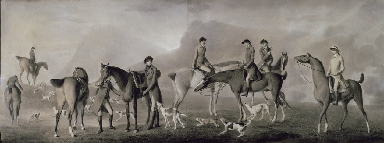 Tom Conolly de Castletown Cazando con sus Amigos, 1769 de Robert Healy