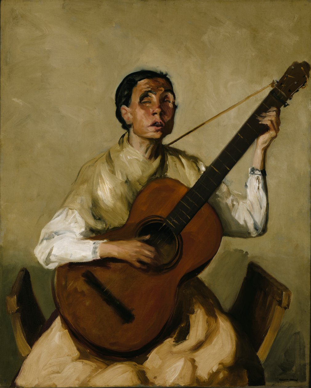 Cantante español ciego de Robert Henri