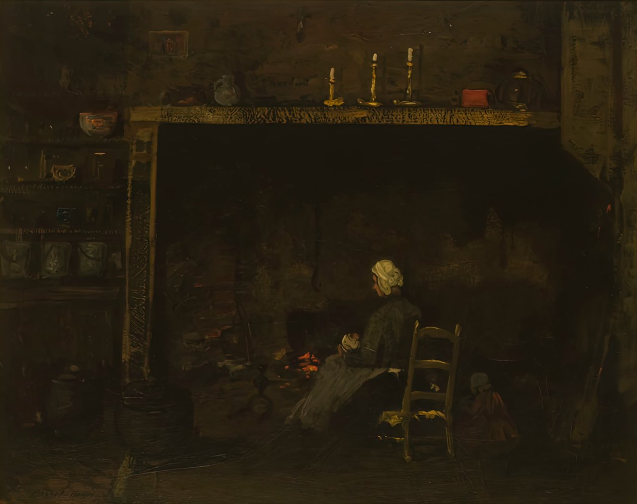 Interior de Normandía, 1899 de Robert Henri