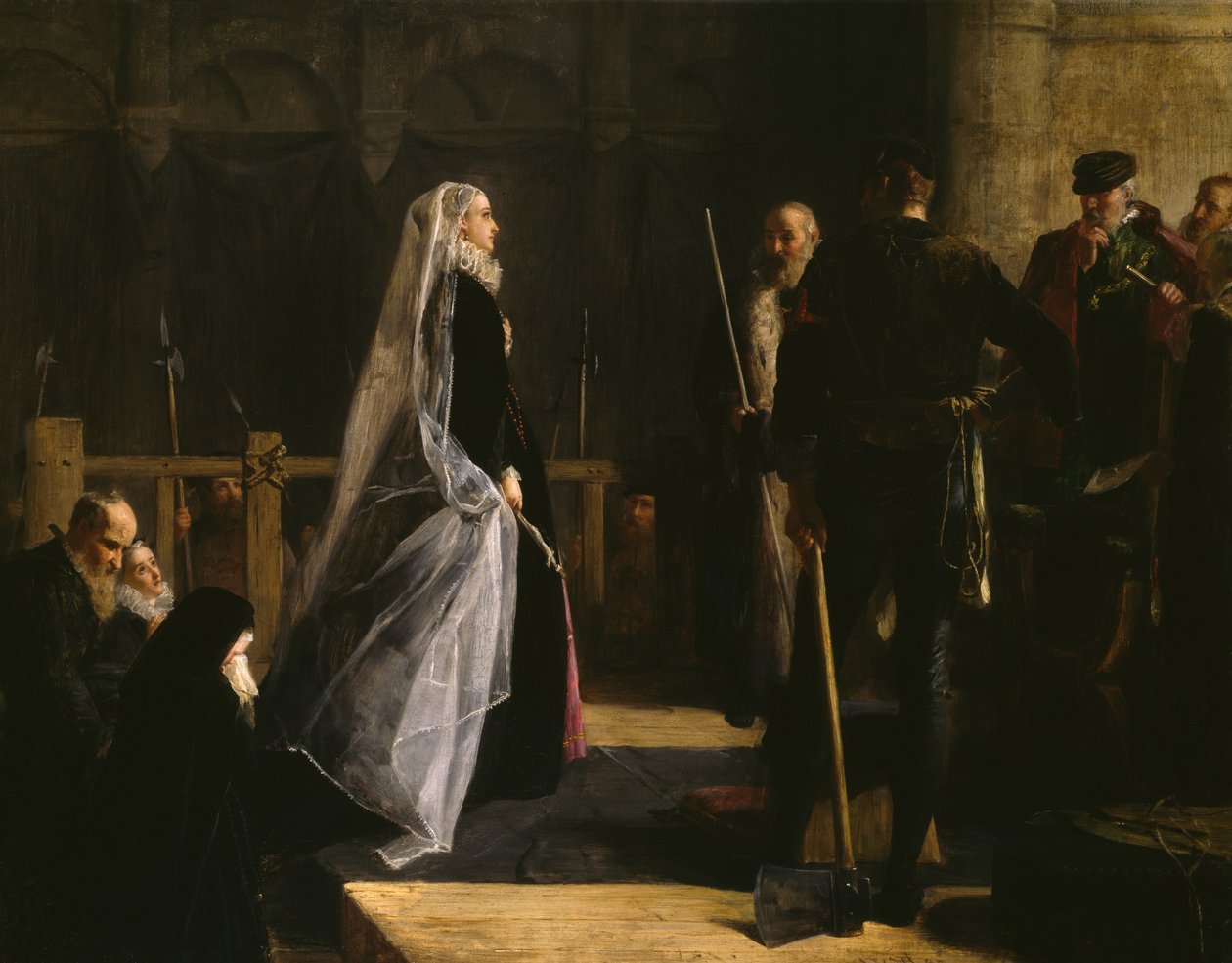 Ejecución de María (1542-87) Reina de Escocia de Robert Herdman