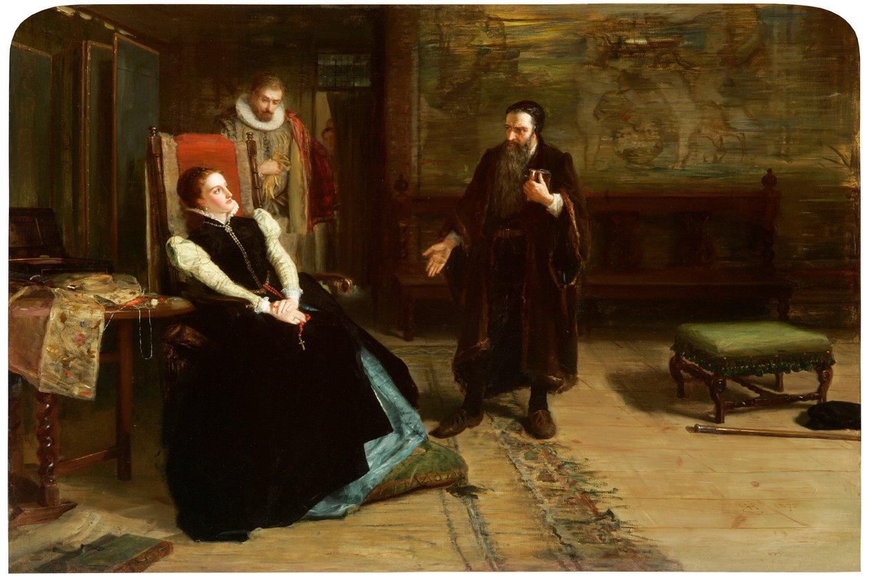 La conferencia entre María, Reina de Escocia y John Knox en el Palacio de Holyrood de Robert Herdman