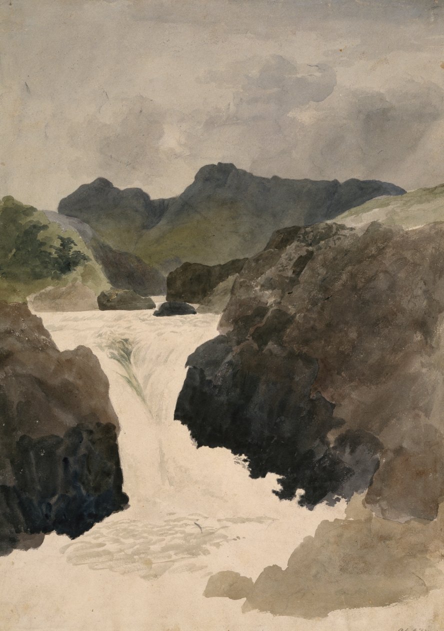 Skelwith Force, Westmorland, 1800-1820 de Robert Hills