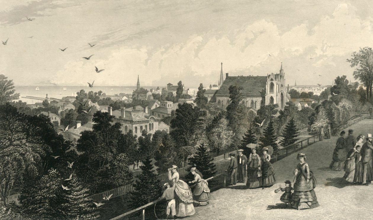 Ciudad de Cleveland, desde Reservoir Walk de Robert Hinshelwood