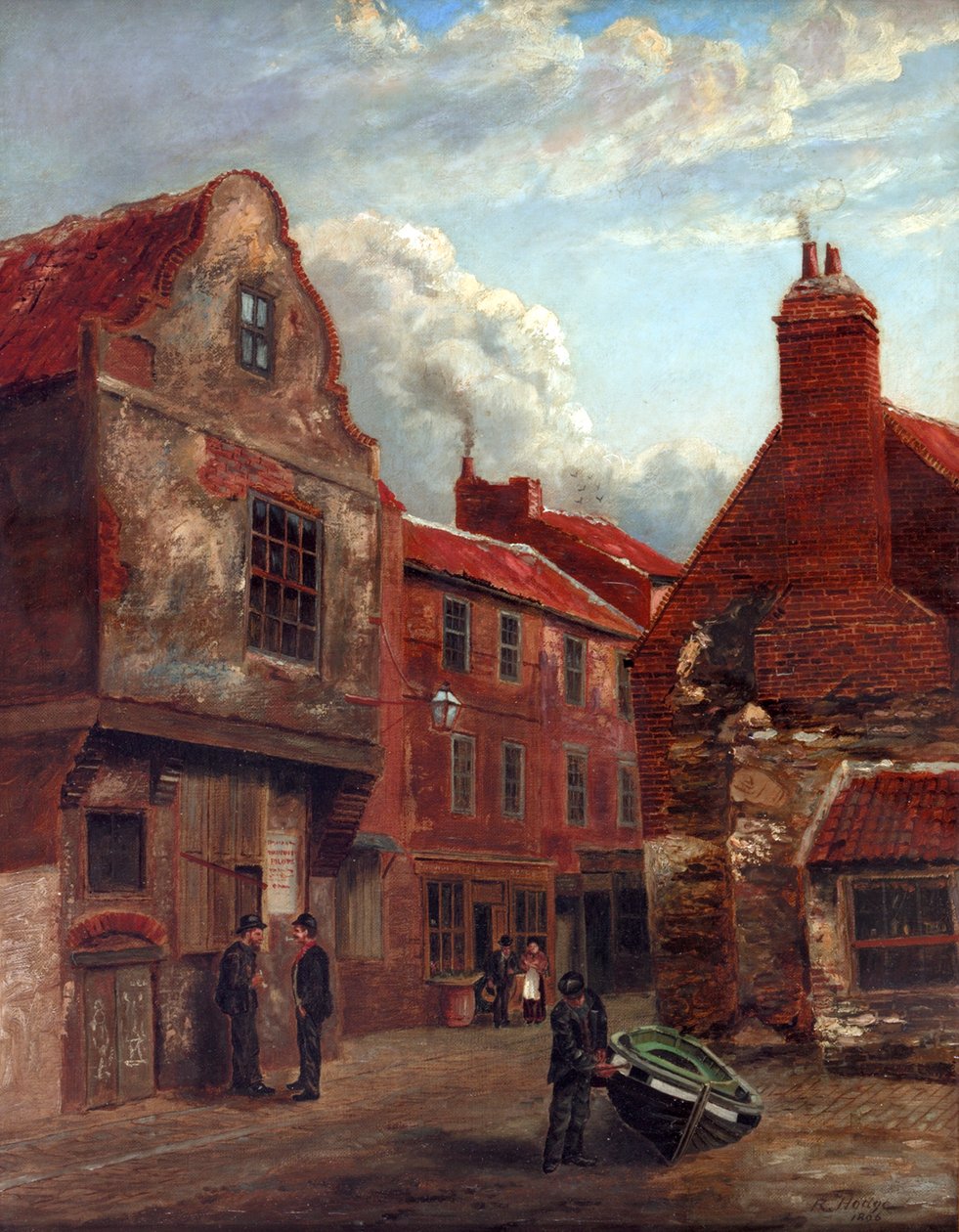 Old Shields, Wapping Street y Union Lane, 1896 de Robert Hodge