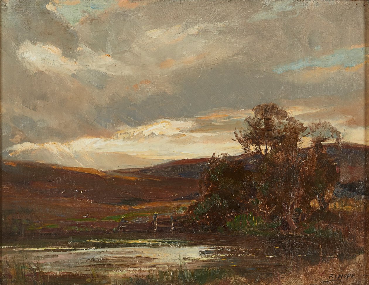 Tarde en el Camino Swire, Puente Ettrick de Robert Hope