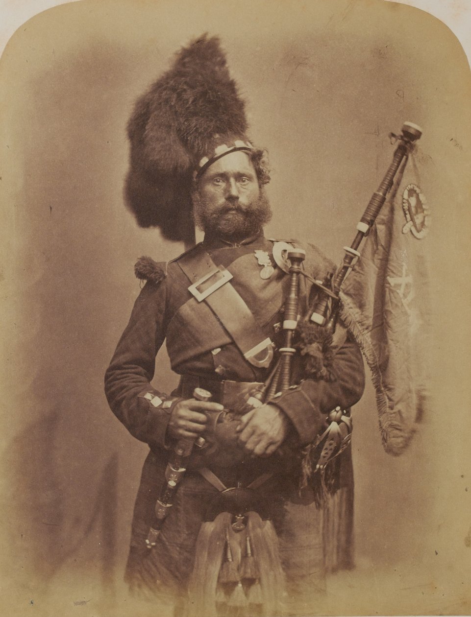 Gaitero David Muir, 42º Highlanders (Black Watch) de Robert Howlett