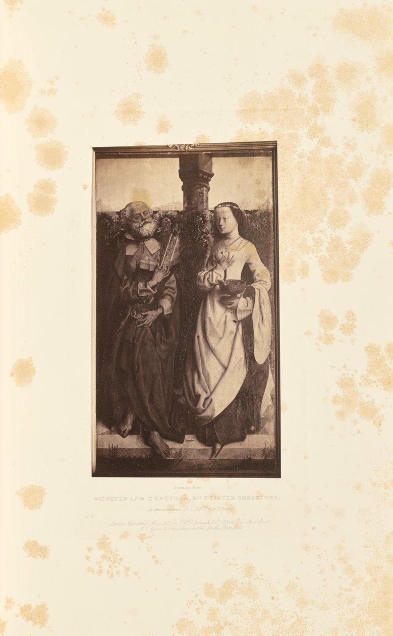 Santos Pedro y Dorotea, por Meister Christoph de Robert Howlett