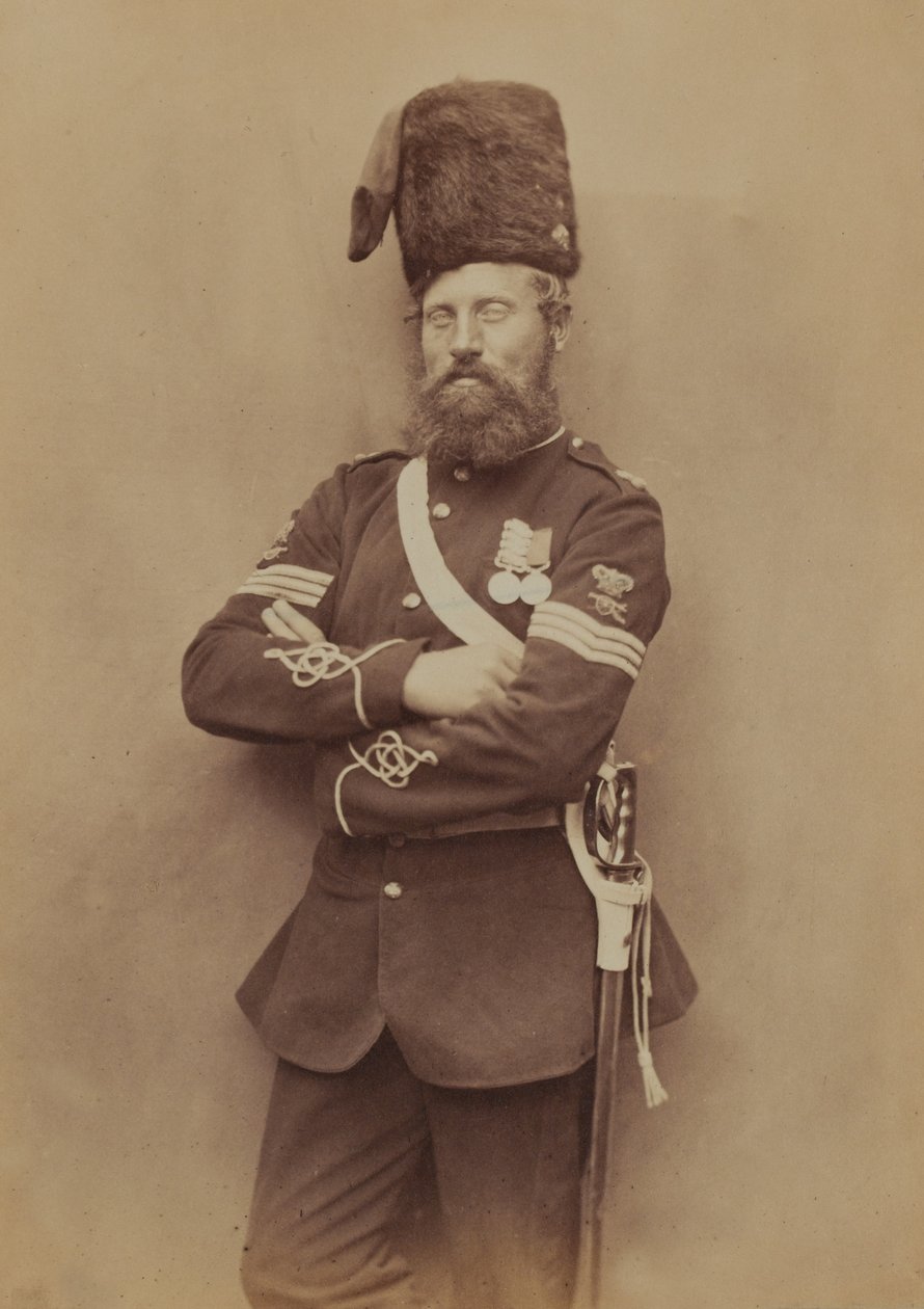 Sargento Glasgow, Artillería Real, 1856 de Robert Howlett