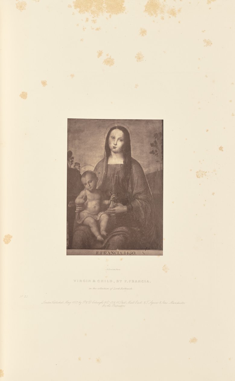 Virgen con el Niño, por F. Francia de Robert Howlett