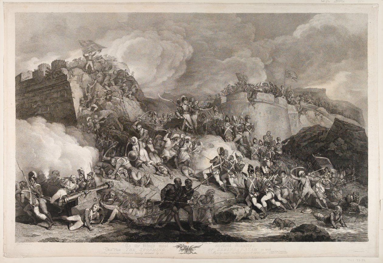 El asalto de Seringapatam, 1799 de Robert Kerr Porter