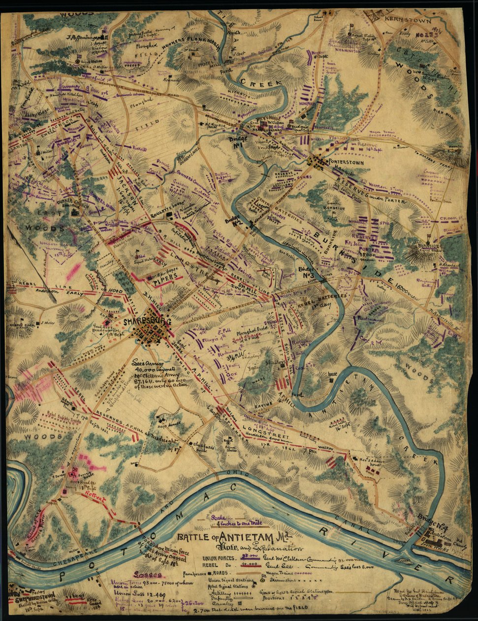 Batalla de Antietam, Md. LOC gvhs01.vhs00259 de Robert Knox Sneden