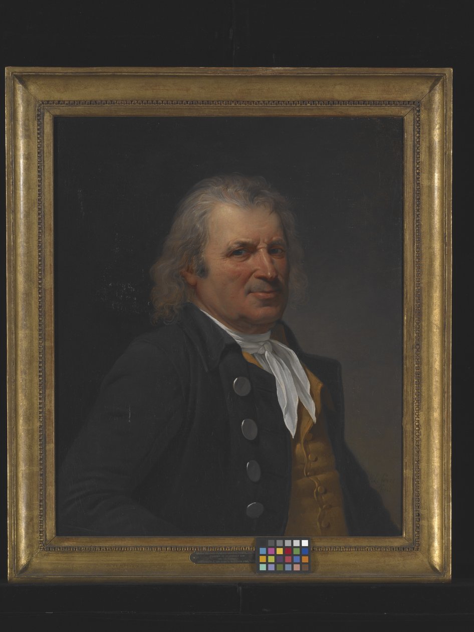 Retrato de un anciano (óleo sobre lienzo) de Robert Lefevre