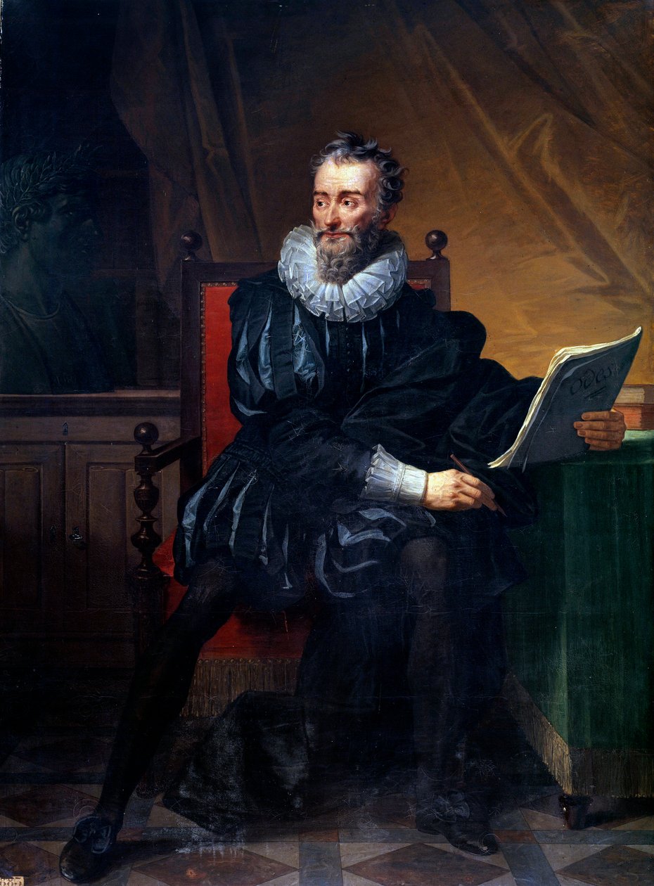 Retrato de cuerpo entero del poeta francés François de Malherbe (1555-1628) Pintura de Robert Lefèvre (1755-1830) de Robert Lefevre