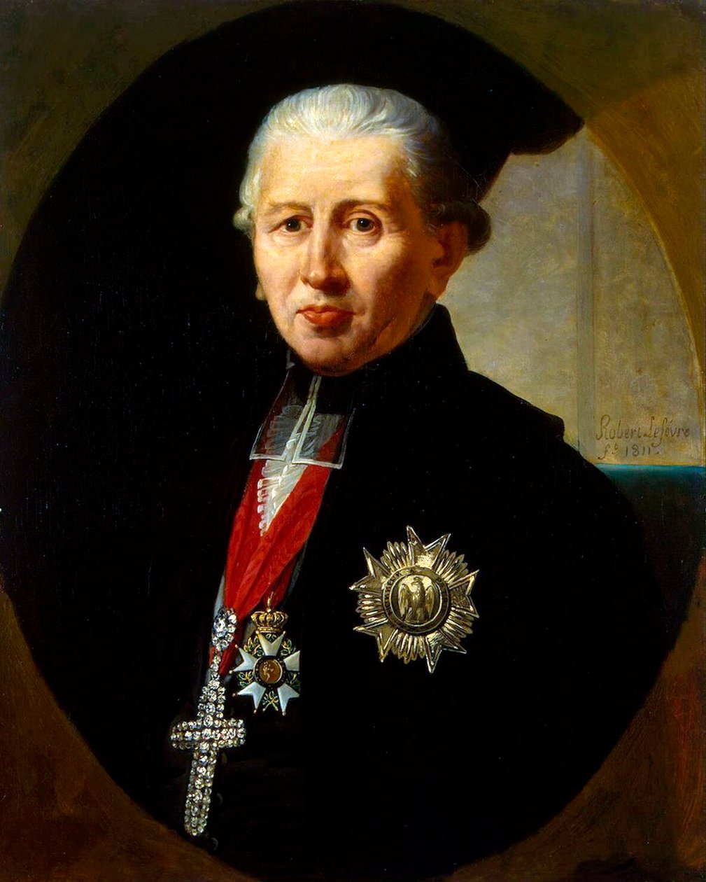 Retrato de Karl Theodor von Dalberg, 1744-1817, 1811 de Robert Lefevre
