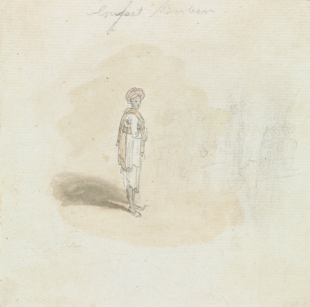Hombre indio de pie de Robert Mabon