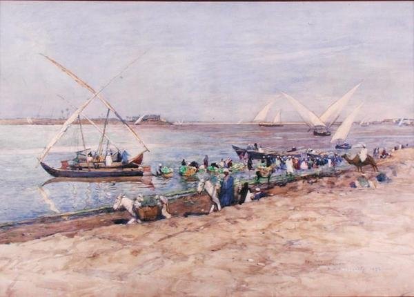 El Nilo cerca de El Cairo de Robert McGowan Coventry