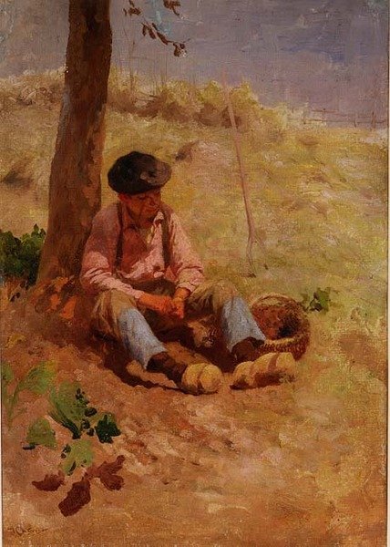 Trabajador del campo descansando de Robert McGregor