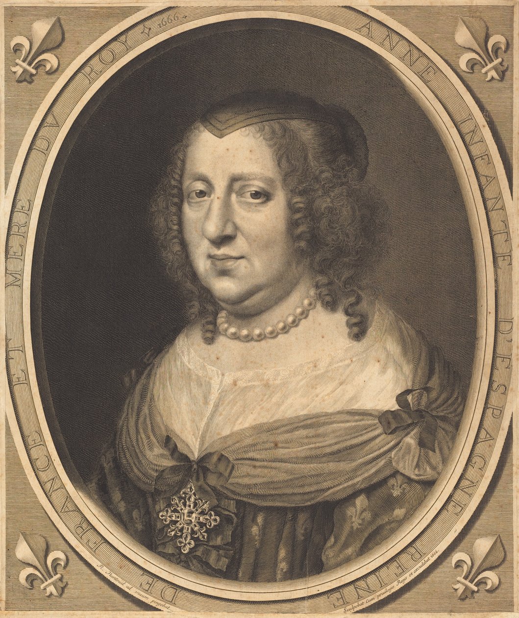 Ana de Austria, reina de Francia y Navarra de Robert Nanteuil