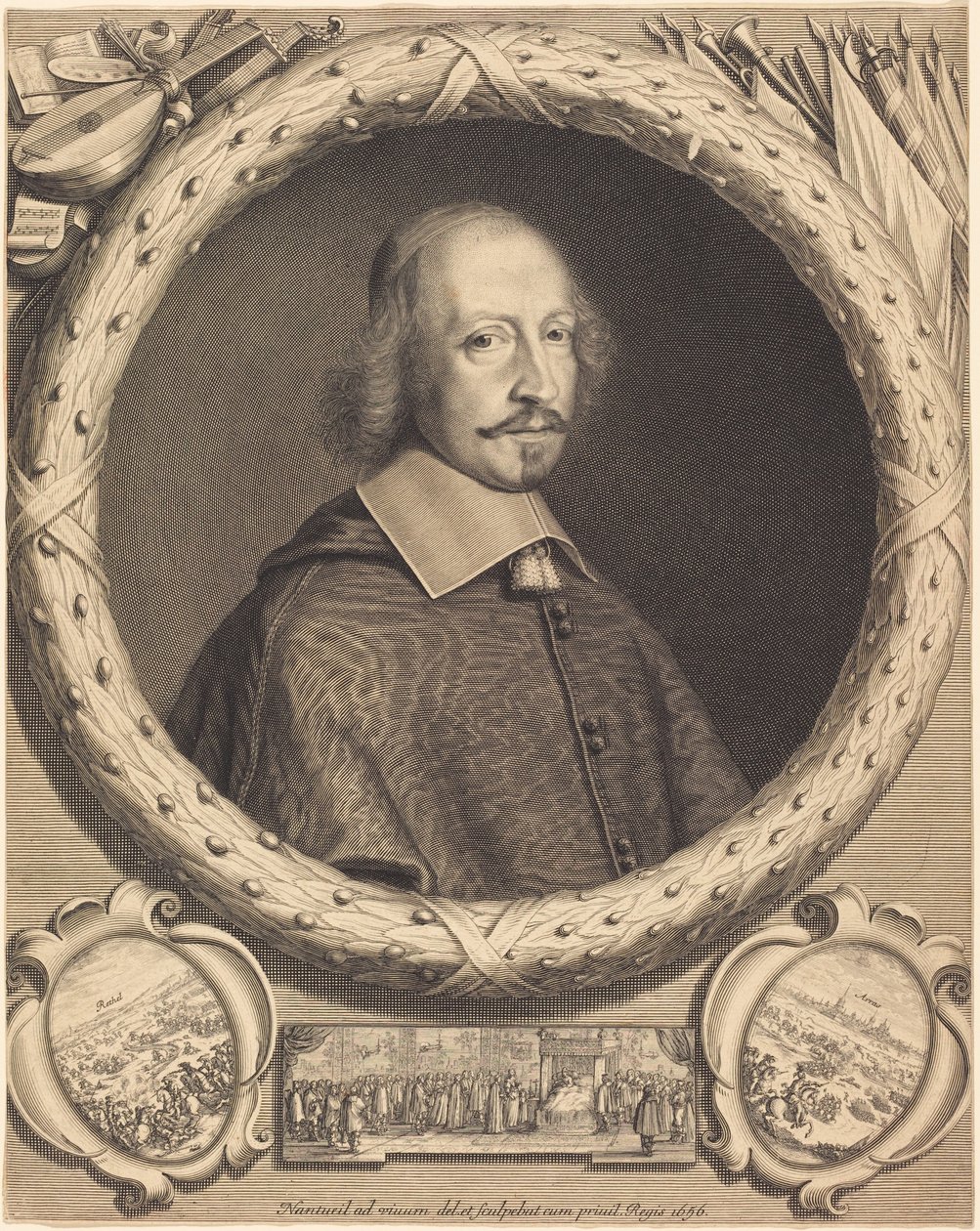 El cardenal Jules Mazarin de Robert Nanteuil