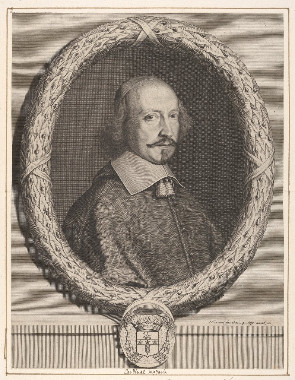 Cardenal Jules Mazarin, 1656 de Robert Nanteuil