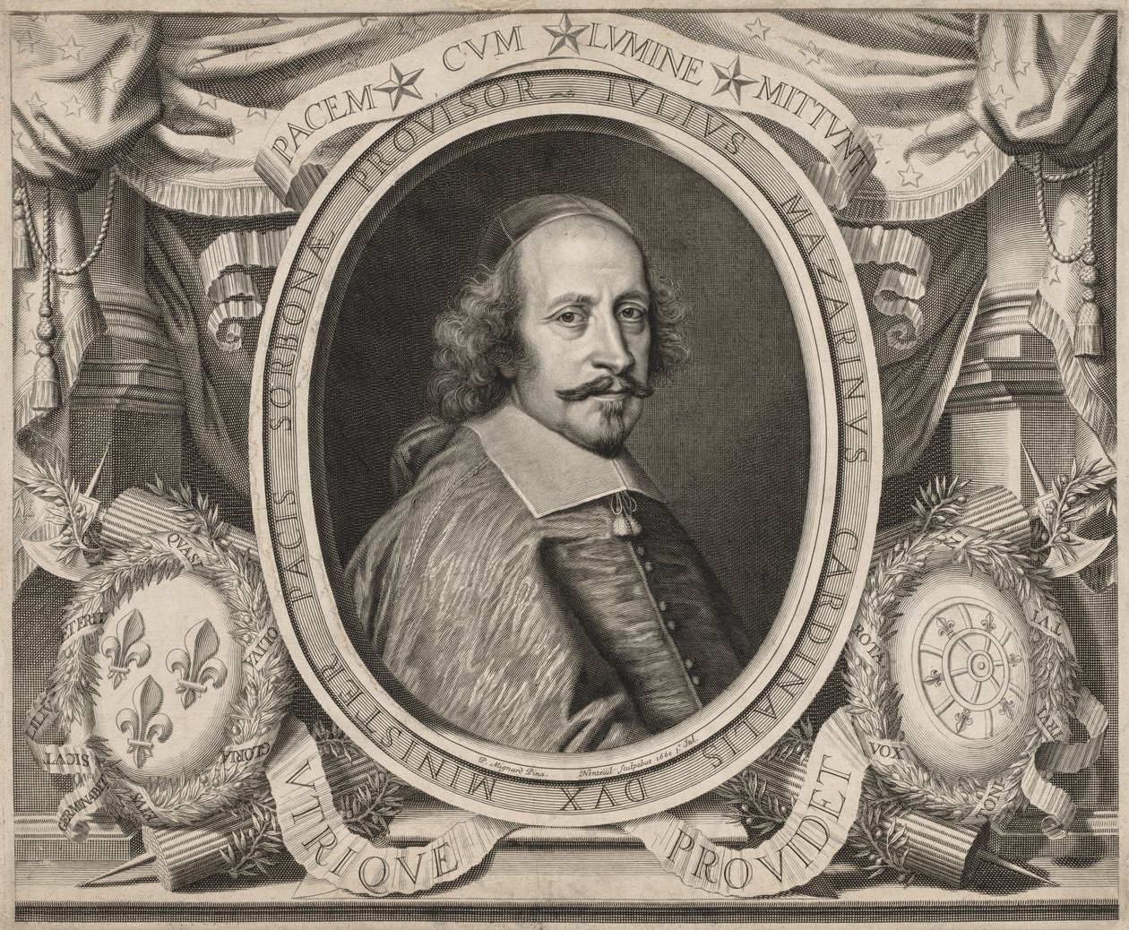 Cardenal Mazarino, 1660 de Robert Nanteuil