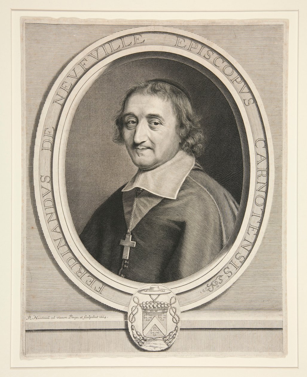 Fernando de Neufville, obispo de Chartres (1608-1678) de Robert Nanteuil