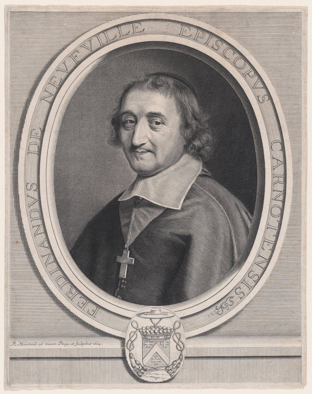 Ferdinand de Neufville, obispo de Chartres (1608-1678) de Robert Nanteuil