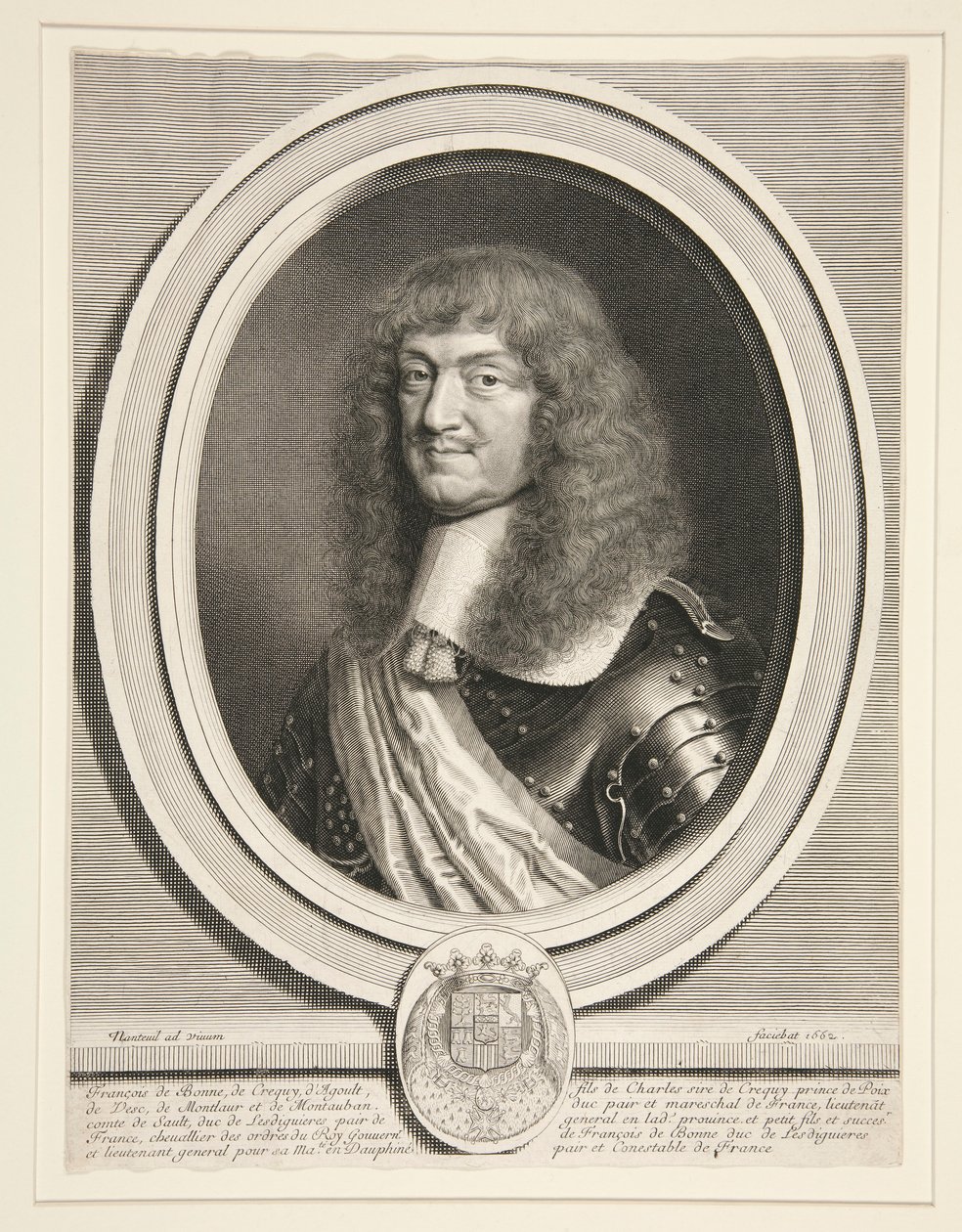 Francois de Bonne, Le Mar?chal de Cr?qui, duc de Lesdigui?res (Mariscal de Cr?qui, duque de Lesdigui?res) (1624-1687) de Robert Nanteuil