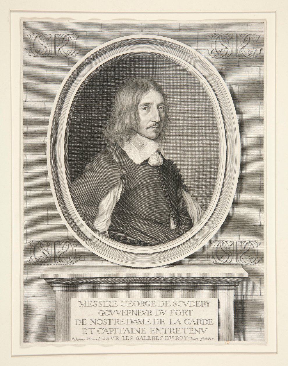 Georges de Scud?ry, autor, miembro de la Academia (1601-1668) de Robert Nanteuil