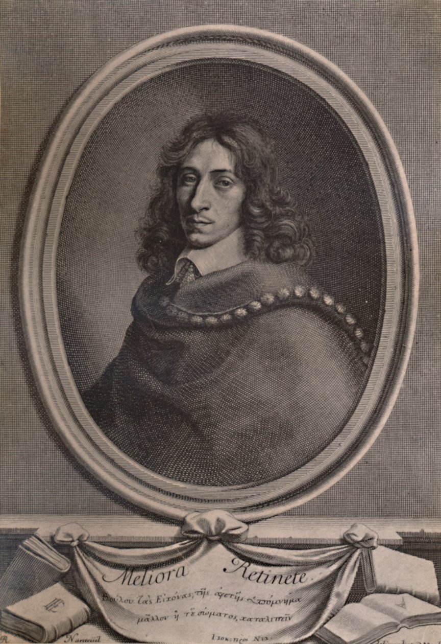 John Evelyn, escritor, jardinero y diarista inglés, c1650, 1894 de Robert Nanteuil