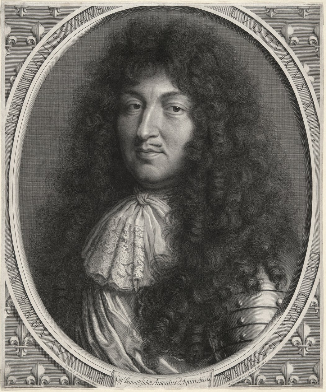 Luis XIV, rey de Francia (1638-1678) de Robert Nanteuil