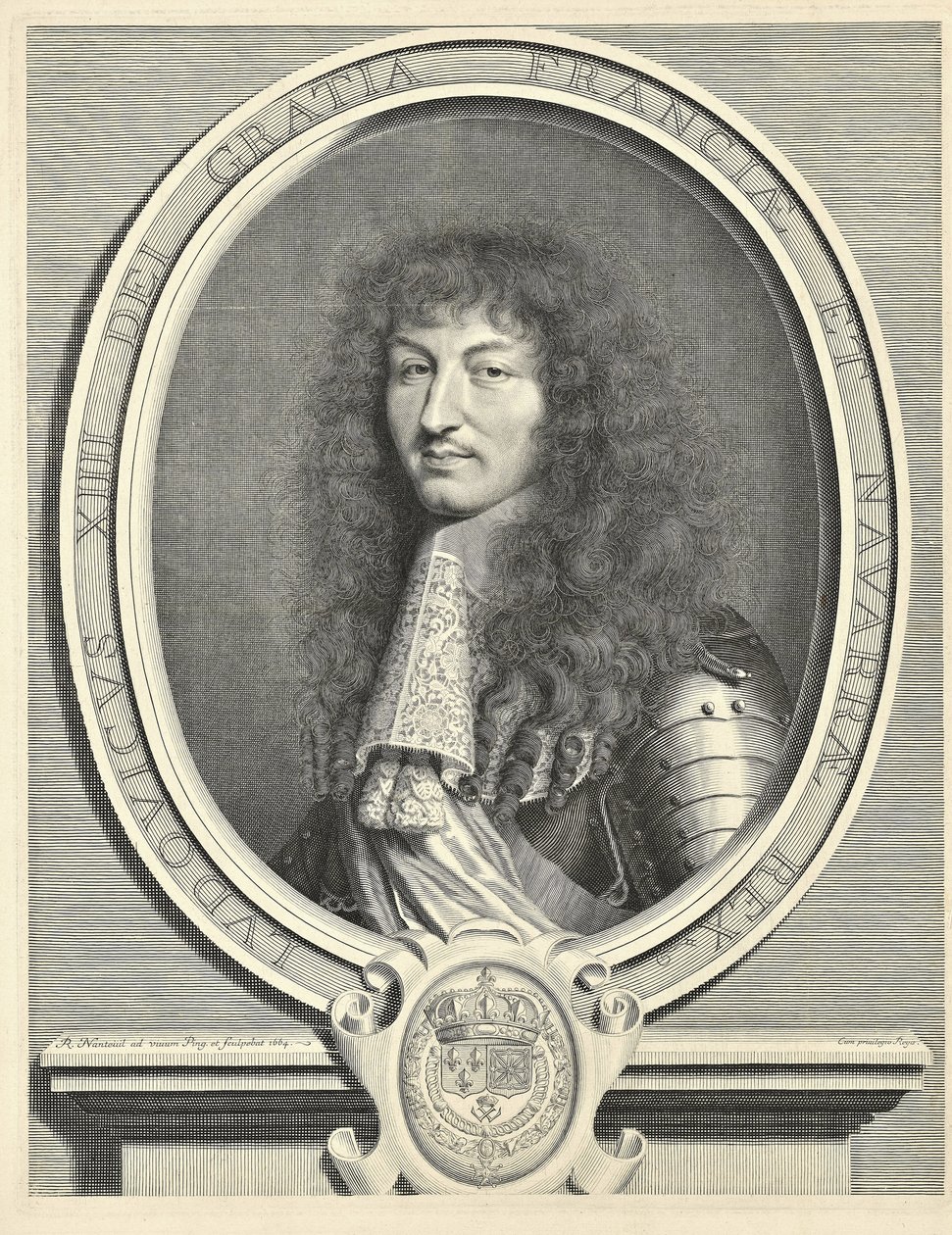 Luis XIV, Rey de Francia 1638-1715, 1664 de Robert Nanteuil