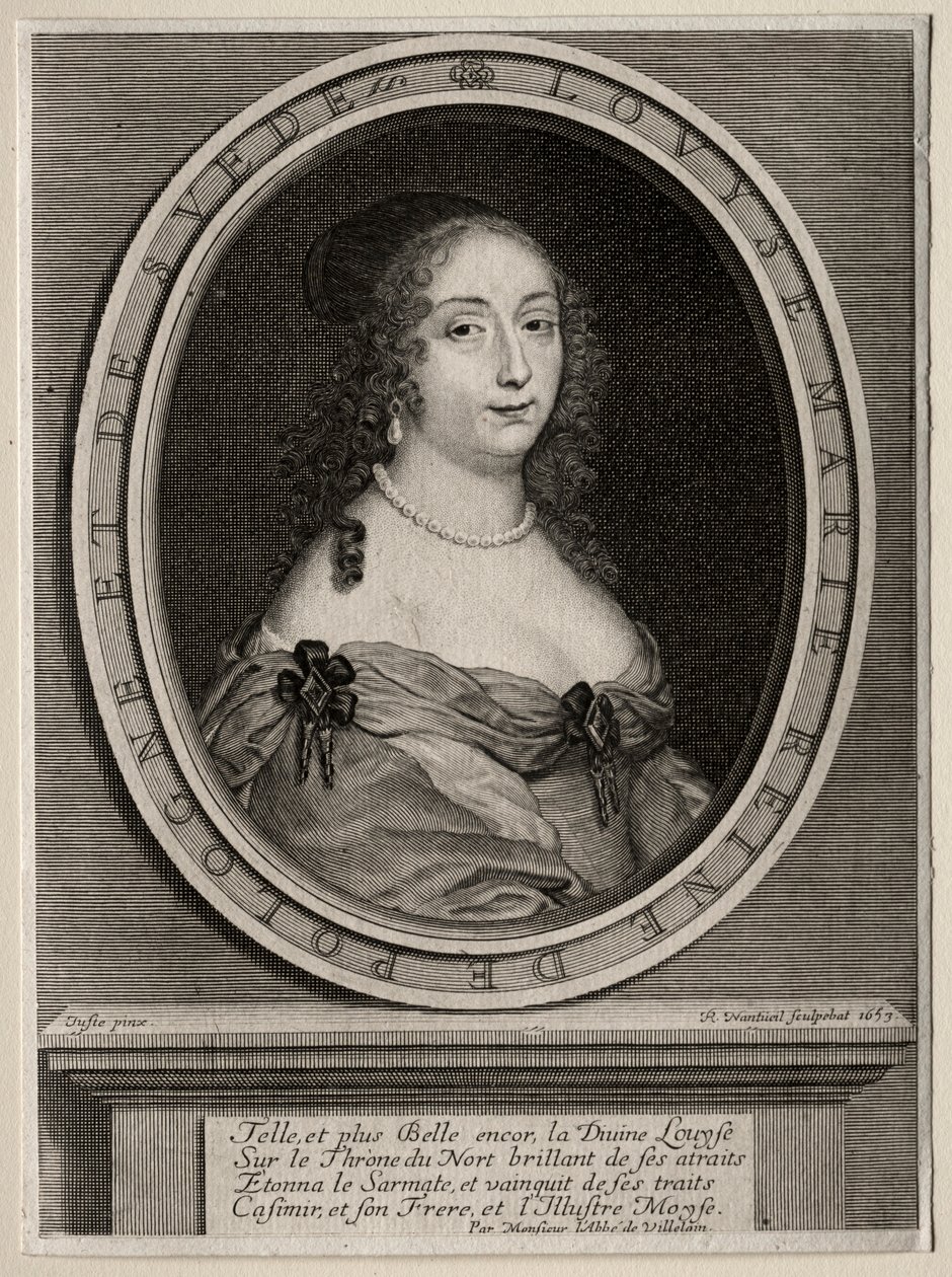 Marie Louise de Gonzague, Reina de Polonia, 1653 de Robert Nanteuil