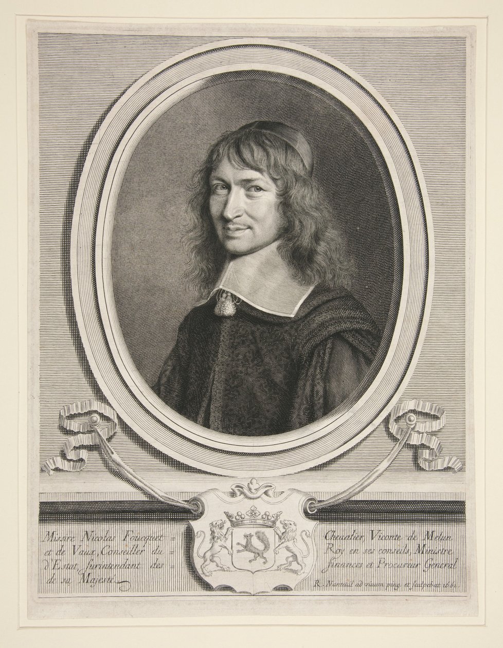 Nicolas Fouquet (Foucquet), vizconde de Melun y de Vaux de Robert Nanteuil
