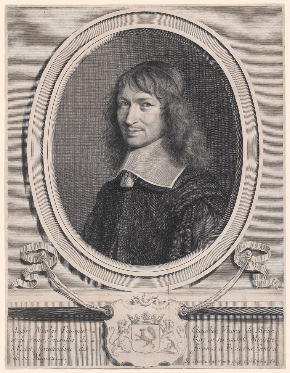 Nicolás Fouquet, superintendente de Finanzas (1615-1680) de Robert Nanteuil