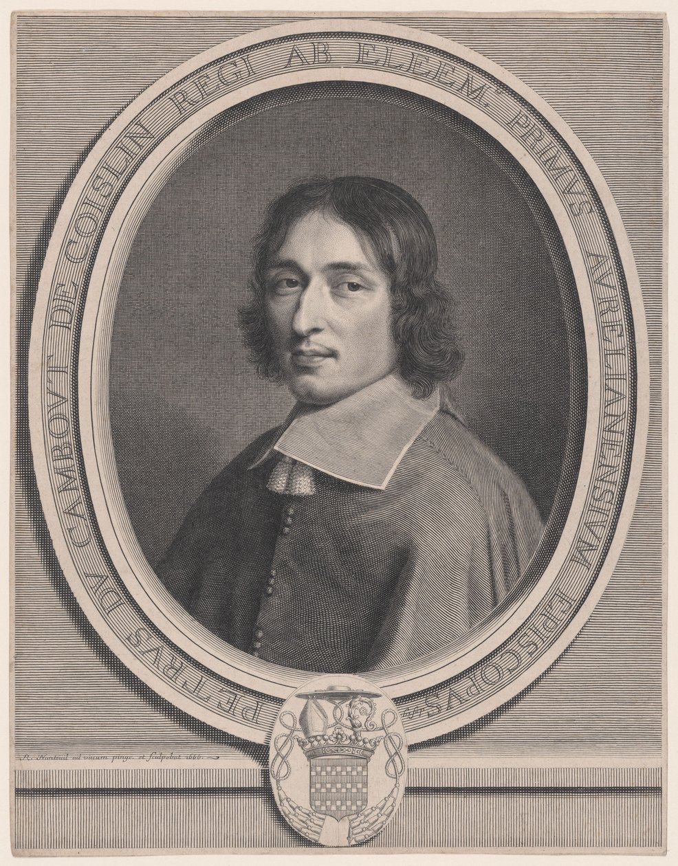 Pierre-Arnoud du Cambout, cardenal de Coislin (cardenal de Coislin) de Robert Nanteuil